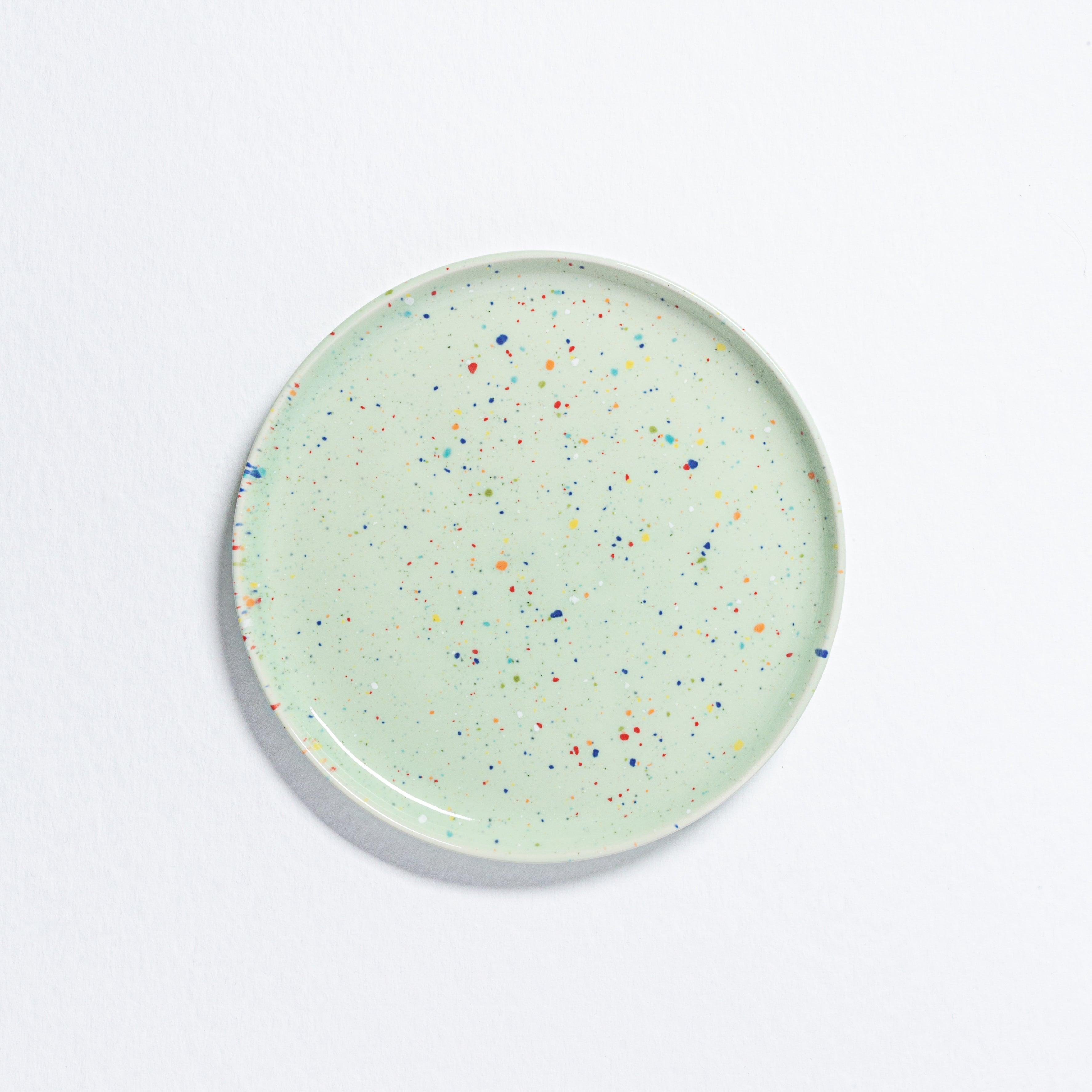 Crafted Plate Green Salad Plate Green Egg Back Home