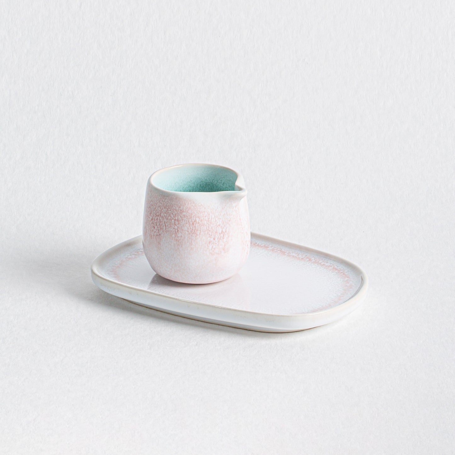 Pink Stoneware Tray | Pink Small Tray | Egg Back Home