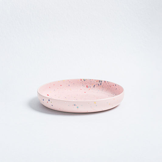 New Party Low Pasta Plate 23cm Pink