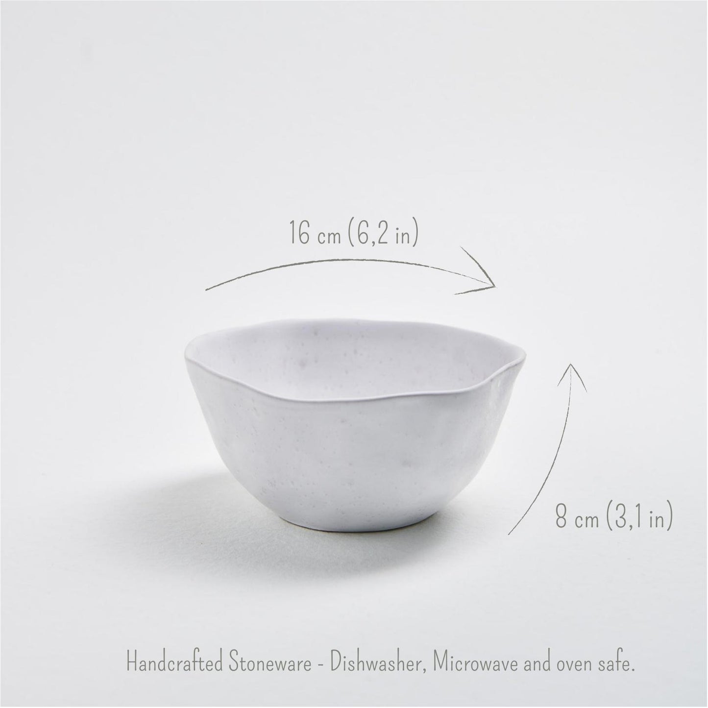 Nature Shape White Bowl 15cm