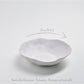 Nature Shape White Pasta Plate 21cm